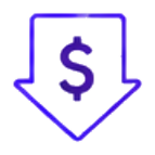 Reduced costs icon