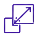 Scalable by design icon